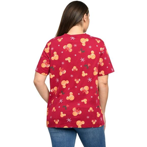 New Women's Plus Size Minnie Mouse Christmas T-Shirt Red Disney (Size 5X Only) - Picture 3 of 7